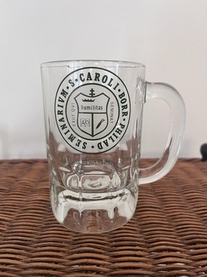 St. Charles Borromeo Seminary Glass Beer Mug Fair Condition