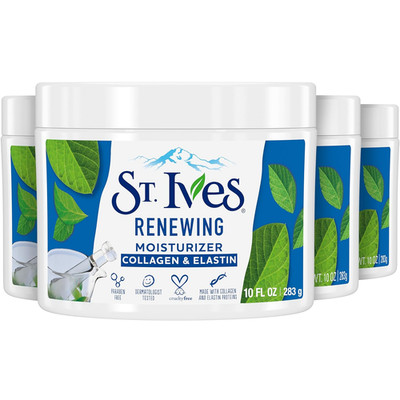 Face Moisturizer Cream, Collagen and Elastin, Renewing Facial Moisturizer for Wo