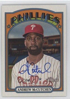 2021 Topps Heritage High Number Real One Andrew McCutchen #ROA-AM Auto 1g4g
