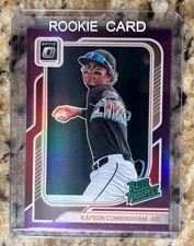 2026 Panini Optic Kayson Cunningham Rated Prospect Purple Prizm /49