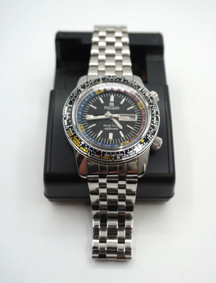 RICOH World Time Diver 21 Jewels Automatic Day Date - Cleaned
