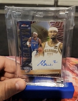 2026 Topps Finest Shai Gilgeous-Alexander Masters Auto Red/Black 2/10 Jersey #!