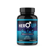 Hero Up Men Enhancement Pills, HeroUp Male Health Support (60 Capsules)