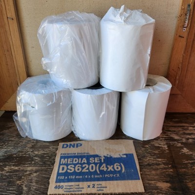 DNP DS620A 4x6'' Media Kit (DS6204x6), 5 Rolls PAPER. No Ribbon - PAPER ONLY