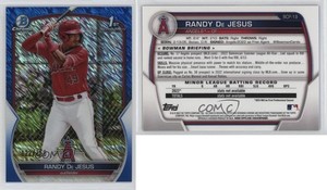 2023 Bowman Chrome Prospects Blue Shimmer Refractor /150 Randy De Jesus #BCP-19