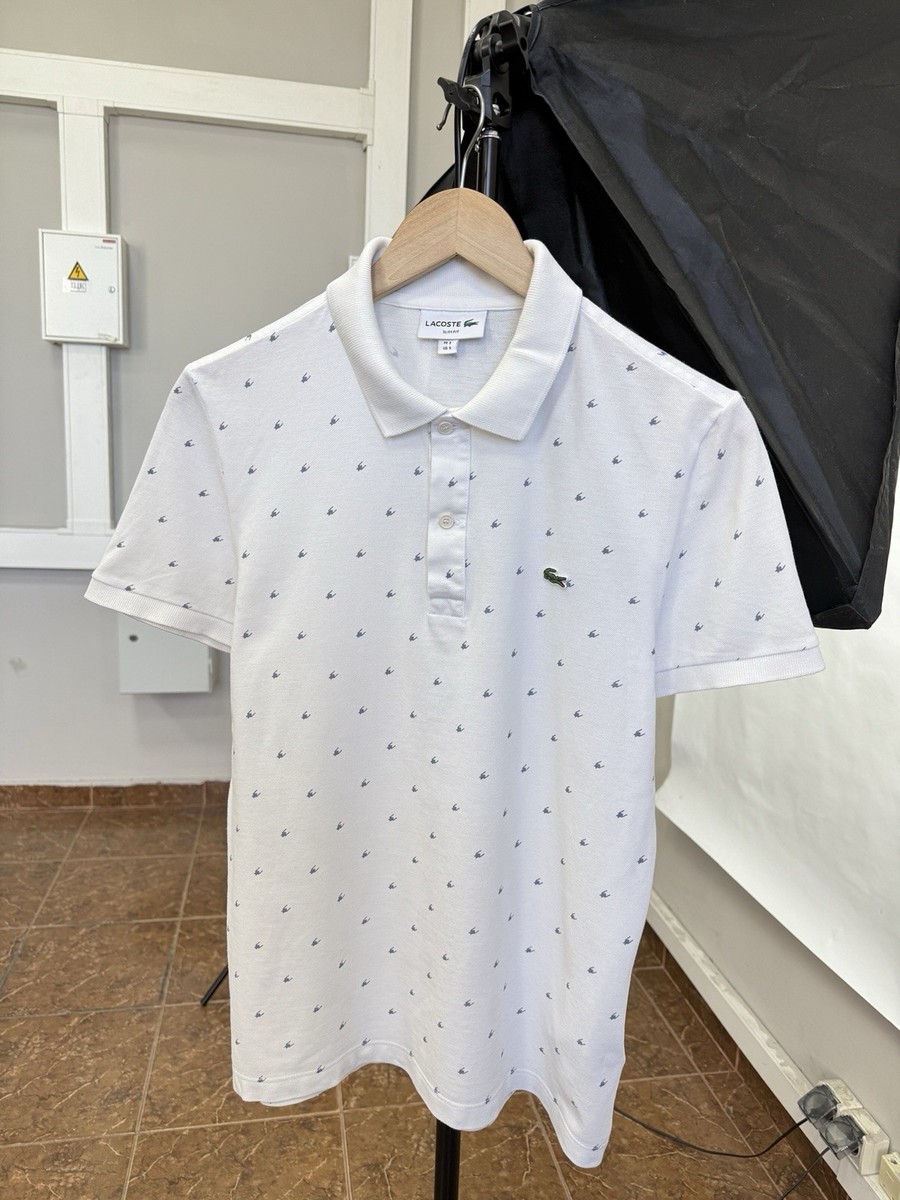 🇫🇷 Lacoste Slim Fit Polo T-Shirt Made in France Rare Retro Size