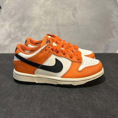 Nike Dunk Low Shoes Kids Size 11C Halloween Leather Sneakers DH9756-003