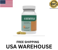 Emma Gut Health Supplement for Gas & Bloating Relief,Leaky Gut Repair,60 Capsule