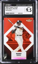 Topps 2006 Finest #100 Barry Bonds Refractor /399 CGC 9.5