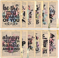 12 Pack Decorative File Folders, 1/3 Cut Tab with Assorted Positions, Letter Siz