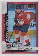 2017 O-Pee-Chee Platinum Marquee Rookies Red Prism /199 Henrik Haapala #174 a3q