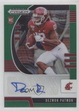 2020 Panini Prizm Draft Picks Rookies Green Dezmon Patmon #150 Auto 0wp8