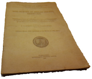 US Dept Agriculture Soil Survey Shelby County Kentucky 1919 con mappa pieghevole