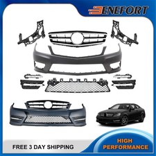 For 2012-2015 Mercedes C250 C300 C350 Front Bumper Kit W/ Daytime Running Lights