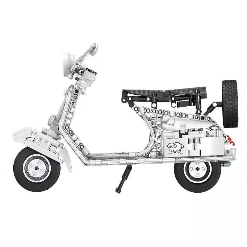 Vespa 125 Scooter Technical Brick Model 534 pieces 1 6 Scale