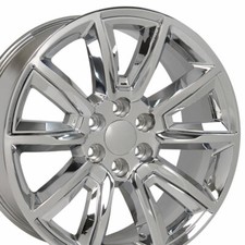 5696 Chrome 20 Inch 6x5.5 Wheels Set4 Fits Chevy Gmc Cadillac