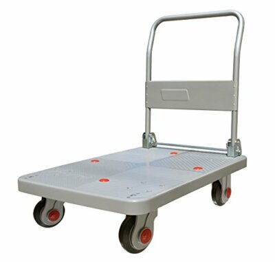 TruePower Ultra Silent Platform Truck PLA300DX 660LBS (Grey)