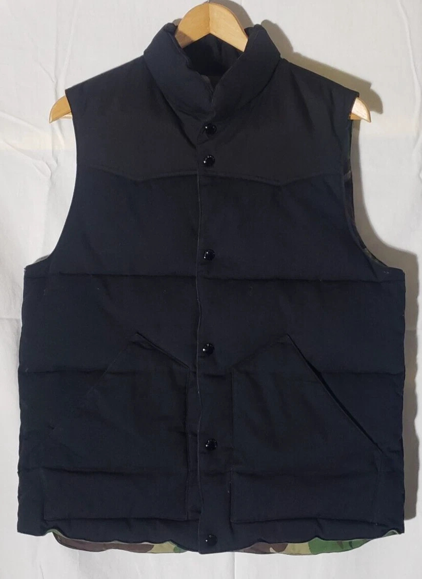 Rag & Bone Black / Camo Puffer Vest - Sz S*