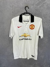 Manchester United Away football shirt 2014 - 2015 White Nike Mens Size S