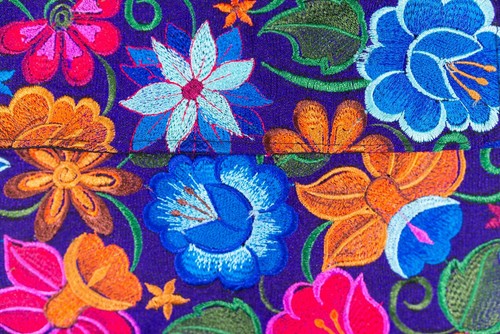 Women's Purse Mexican Crossbody Embroidered Clutch Handmade Floral Shoulder Bag - Picture 3 of 10