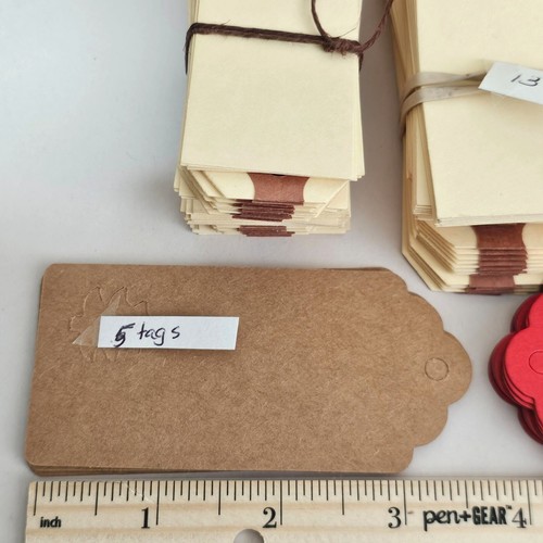 Lote Artesanía Mixta Etiquetas Efímeras Colección Cajas Almohada Caja 204 Piezas - Imagen 8 de 10