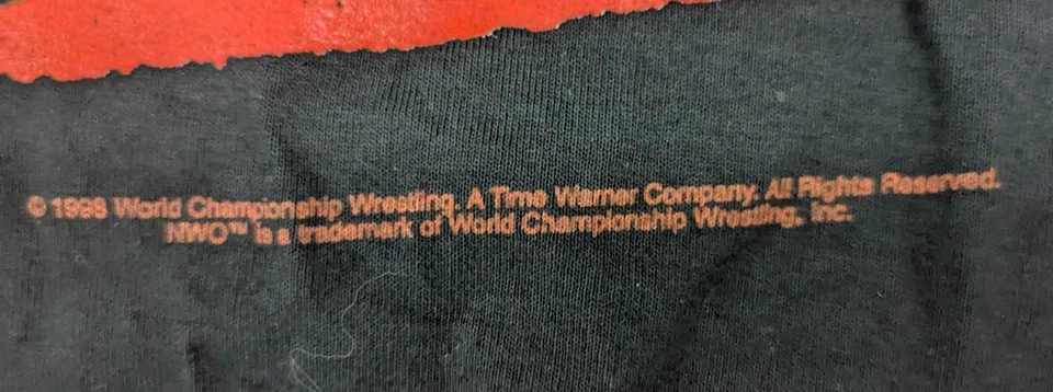 NWO WCW T Shirt Black WWE WWF Wrestling 1998 L Large New Hulk Hogan Unbranded - Image 3 of 4