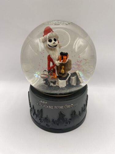 Nightmare Before Christmas Santa Jack Skellington Snow Globe Disney NECA - Picture 1 of 10