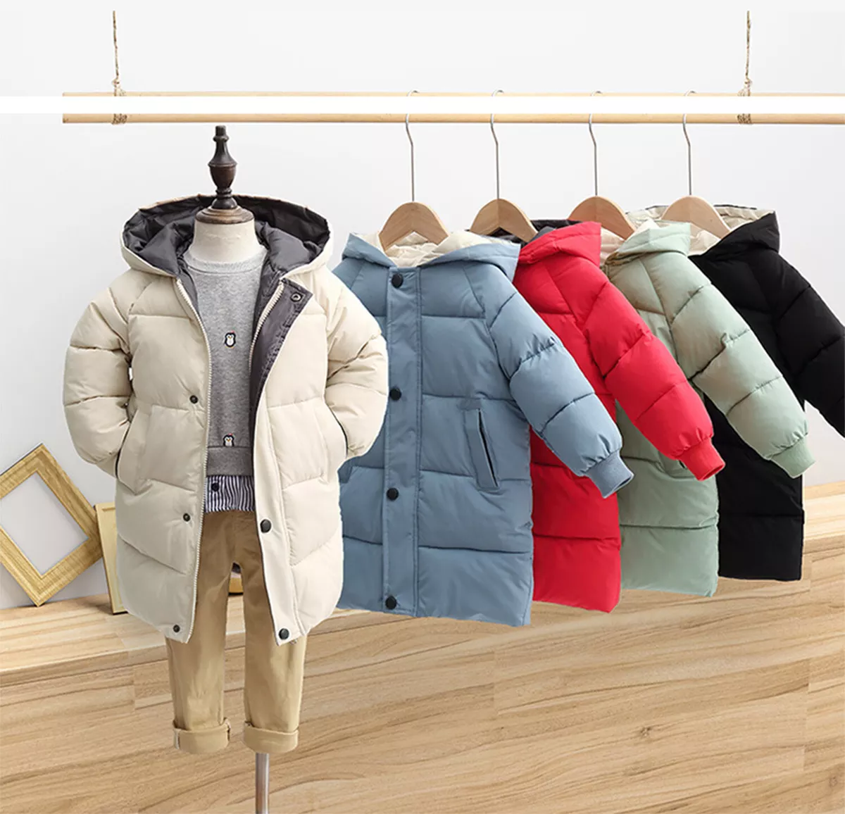 Down coats for kids cheap