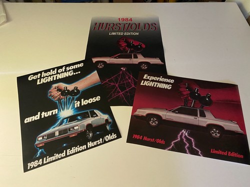 LOT OF 3 OLDSMOBILE 1984 HURST OLDS DEALER POSTER 18x28 - 2-16x20 - NEW ...
