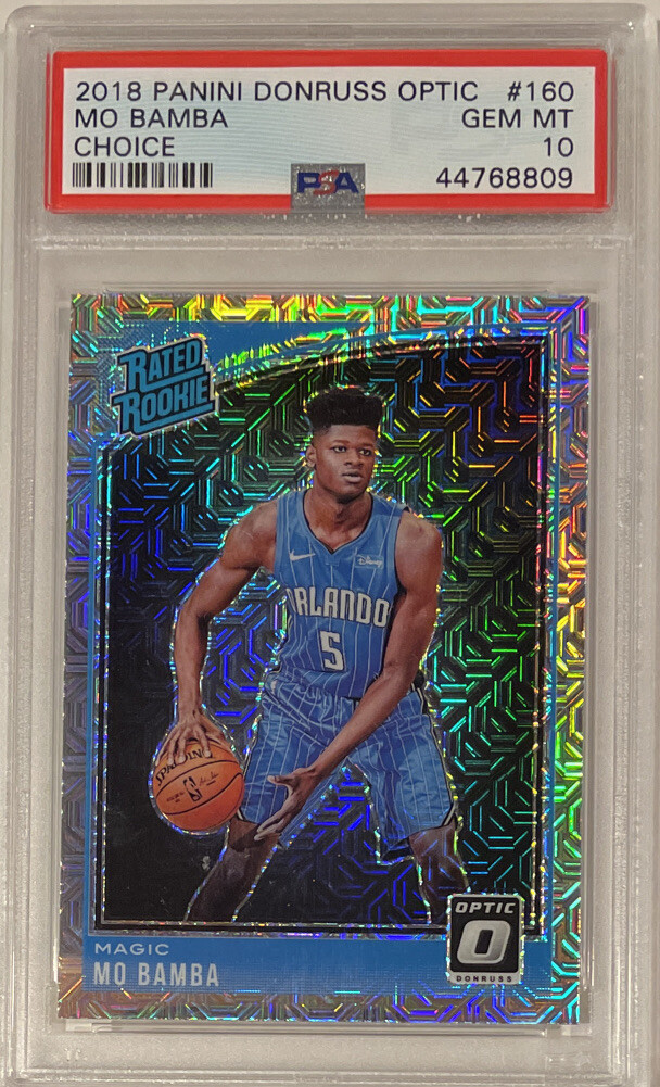 2018 Mo Bamba Optic Rated Rookie CHOICE SP #160 Graded PSA 10 GEM Orlando Magic