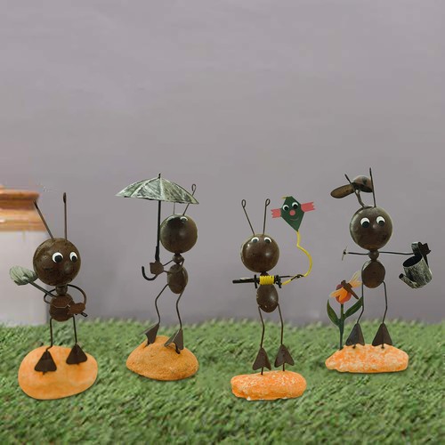 Garden Art Metal Sculpture Ant Ornament Cute Insect Art Garden Lawn Decoration - Picture 14 of 26
