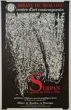 Serpan Oeuvres de 1946 à 1976 1977 Affiche Originale Exposition Abstrait Tarn
