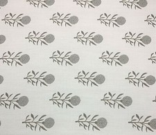 BALLARD DESIGNS FLORAL GRANITE GRAY SUNBRELLA PERFORMANCE FABRIC 1.75 YARDS 54"W