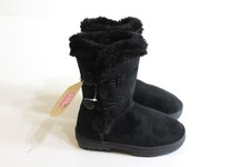 Lily & Dan Winter Boots Girl's Size 2 3 Black Faux Suede