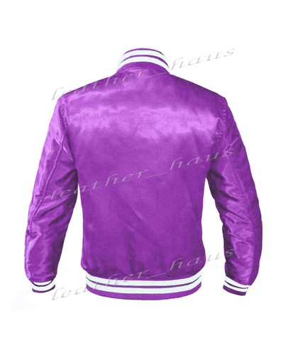 Original American Varsity Letterman College Baseball Bomber Satin Jackets - Picture 27 of 33