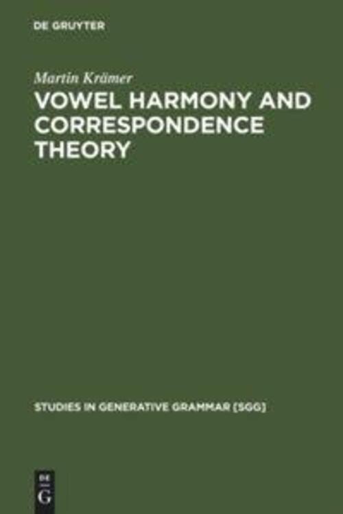 Thumbnail - Martin Krämer | Vowel Harmony And Correspondence Theory | Buch |
