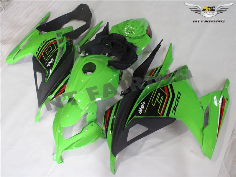 Injection New KRT Green Full Fairing Fit for Kawasaki 2013-2017 EX300 h034