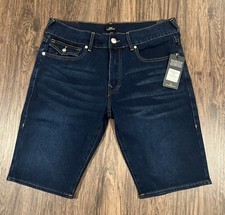 True Religion Ricky SN Flap Relaxed Straight Men  s Shorts Waist 34 Dark Blue