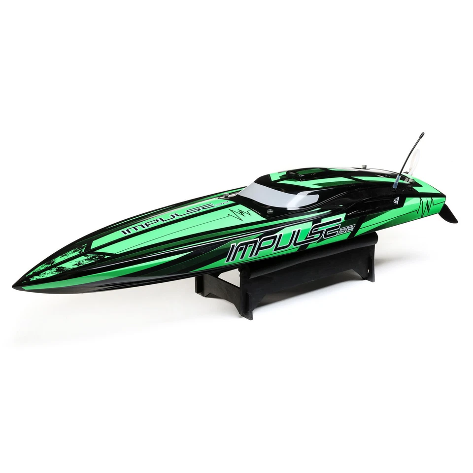 Barco RTR inteligente sin escobillas Pro Boat PRB08037T1 Impulse 32"" Deep-V negro/verde Foto 2 de 4