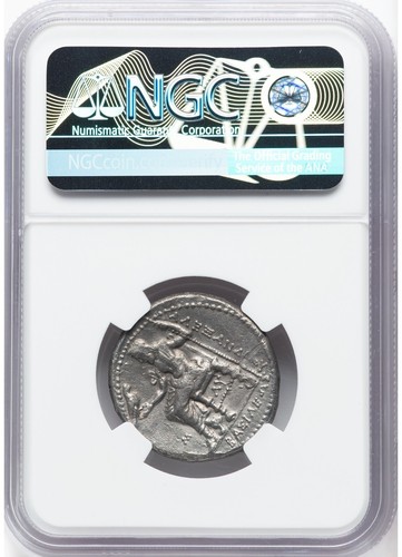 MACEDONIAN Alexander the Great III NGC Ch XF Tetradrachm Ancient Greek Coin D155 - Picture 6 of 6