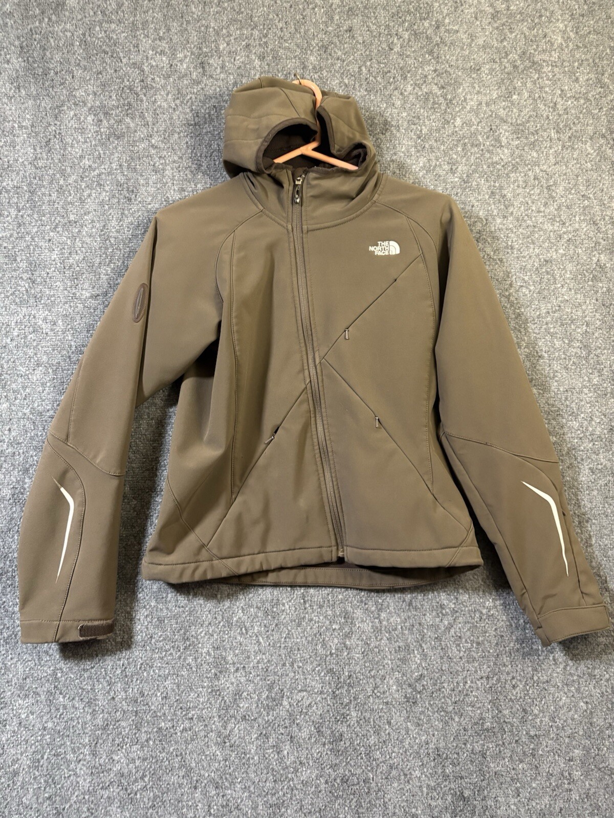 North Face Jacket Womens Small Petite Full Zip Hooded ECCO  Outdoors Apex Soft