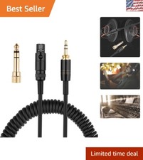 High-Fidelity 4-15 Feet K240 Aux Cable with 6.35mm Adapter - Durable  Coiled