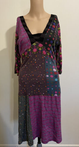 [BOOM SHANKAR] Fun Colourful Pattern Dress Size 10 - Picture 1 of 10