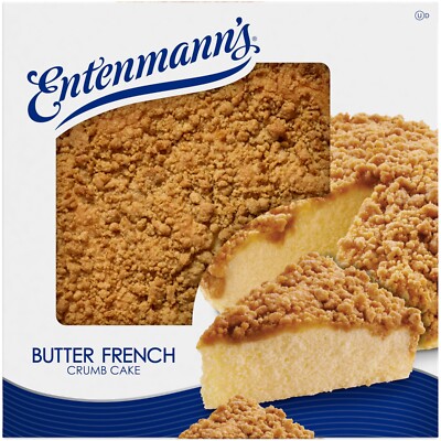 ENTENMANN'S BUTTER FRENCH CRUMB COFFEE CAKE 14 OZ. FREE PRIORITY SHIPPING!
