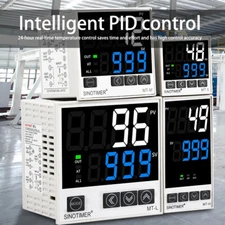 Digital PID Temperature Controller Thermostat Fahrenheit Relay/SSR AC 100V-240V