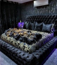 Struttura letto ambasciatore velluto peluche letto imbottito letto Chesterfield 4 piedi 6 piedi 6 piedi
