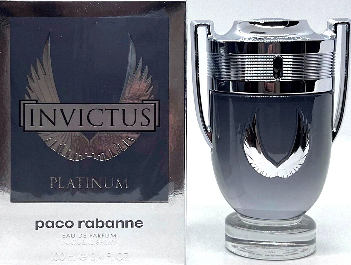 PACO RABANNE INVICTUS PLATINUM EAU DE PARFUM SPRAY FOR MEN 3.4 Oz