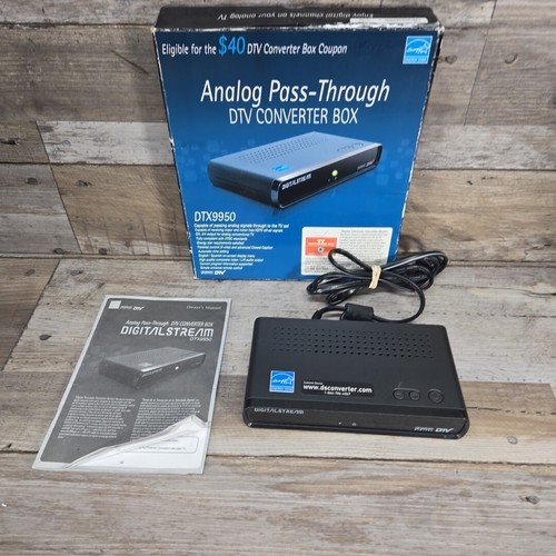 Digital Stream DTX9900 Analog Pass-Through DTV TV Converter Box No ...