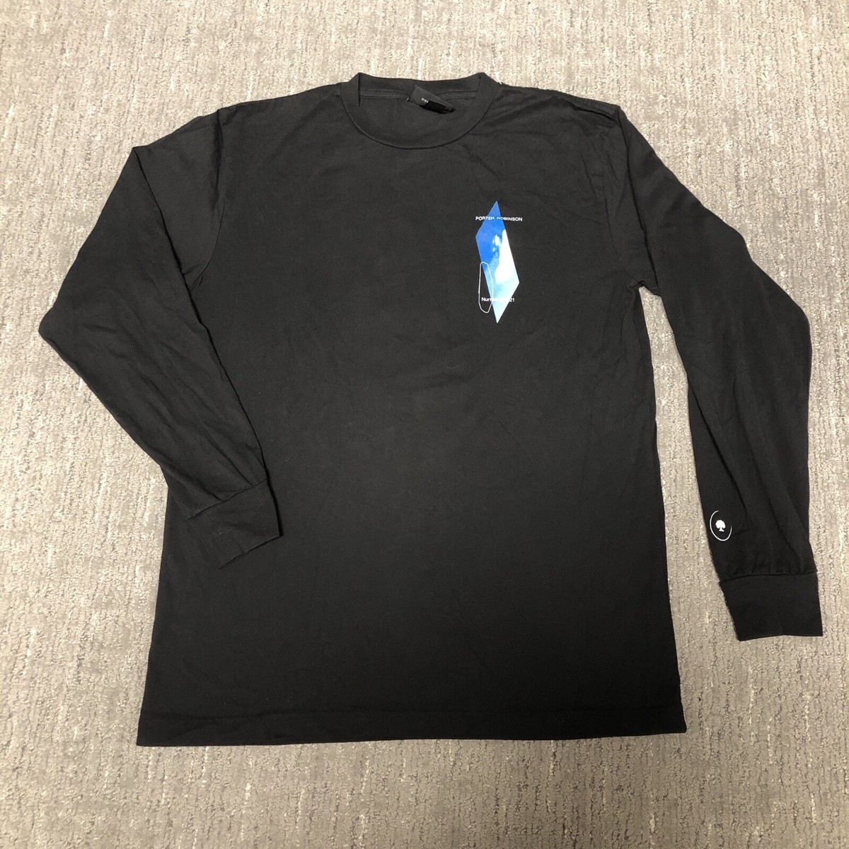 Porter Robinson Nurture Long Sleeve T-Shirt Men's Size M Black