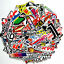 thumbnail 2  - 100Pcs Auto Car Parts NHRA Drag Racing Vinyl Graphics Stickers Bomb Decals Pack